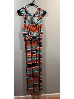 Womens Unbranded Long Dress Sleeve Multi Lines Color